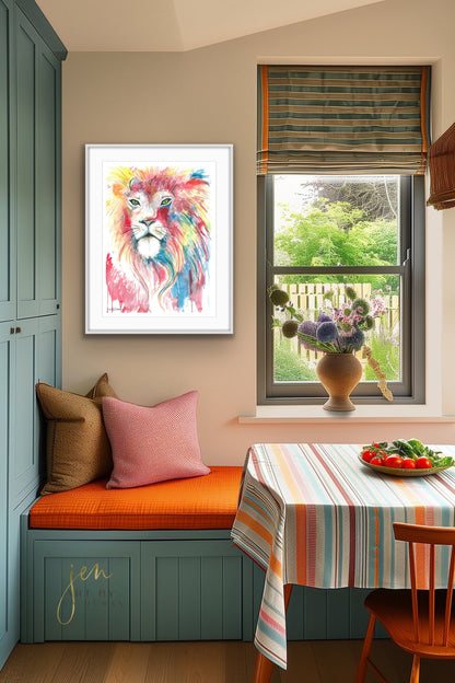 "Pride" Lion Fine Art Paper Print