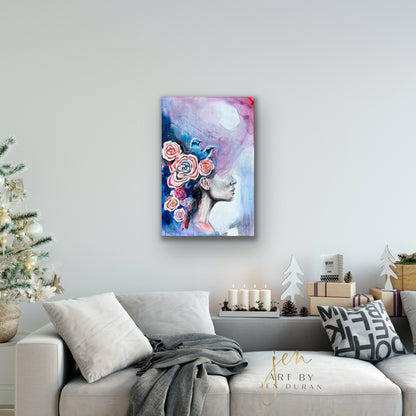 "SOLACE" Original Watercolor & Mixed Media Painting