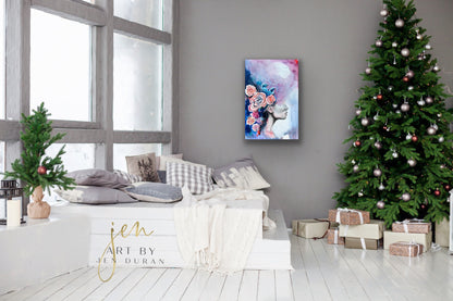 "SOLACE" Original Watercolor & Mixed Media Painting