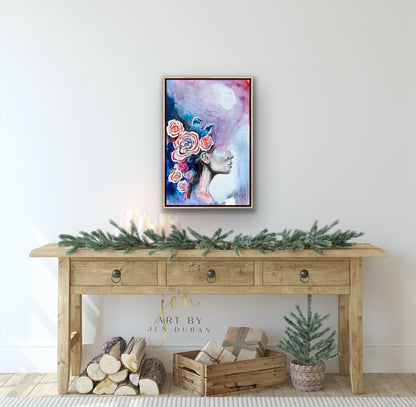 "SOLACE" Original Watercolor & Mixed Media Painting