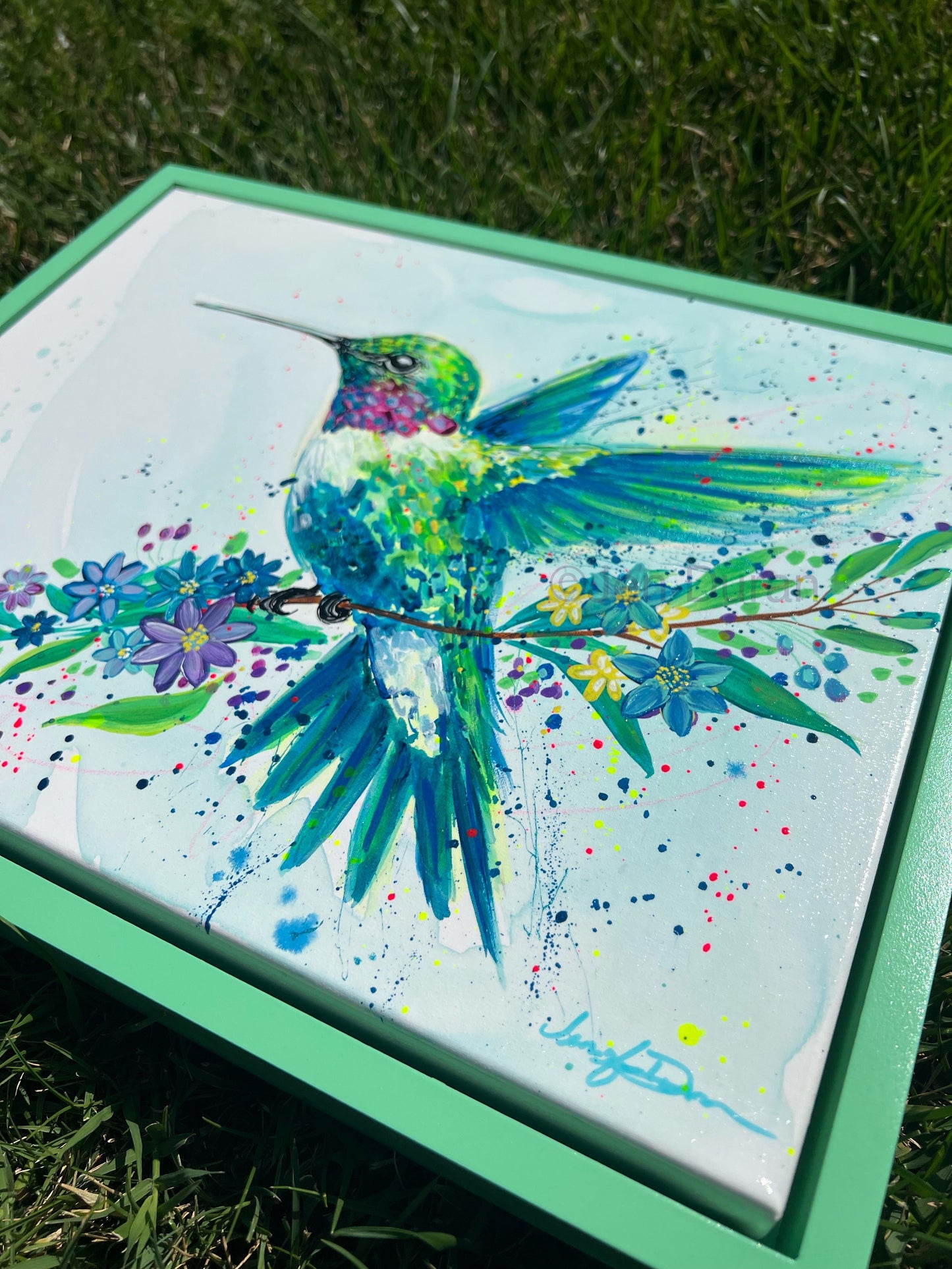 "Splendor" Original Hummingbird Painting