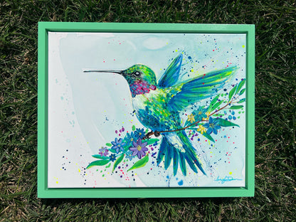 "Splendor" Original Hummingbird Painting