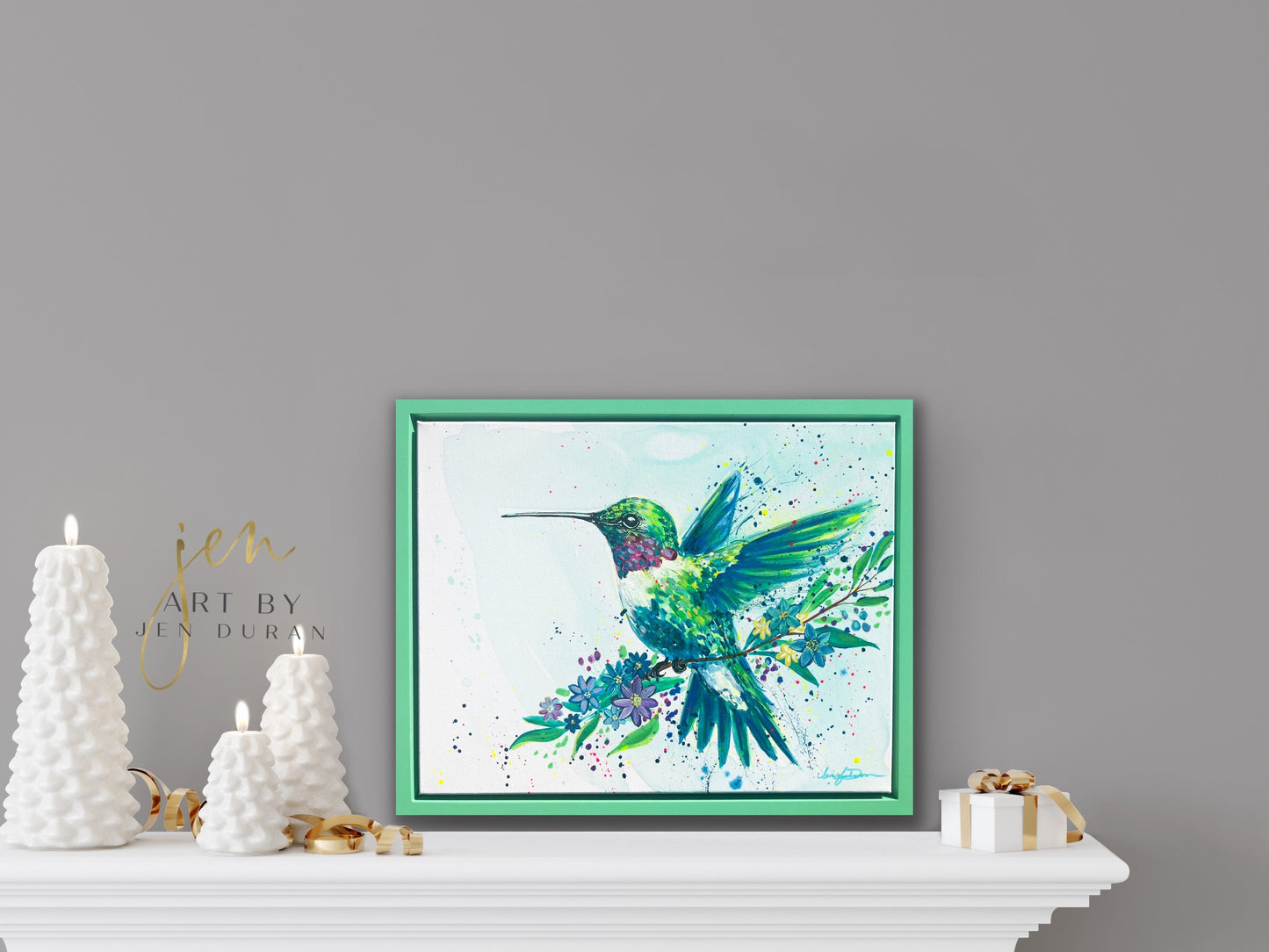 "Splendor" Original Hummingbird Painting