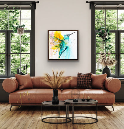 "Take Flight" - Hummingbird - Giclée Canvas Print