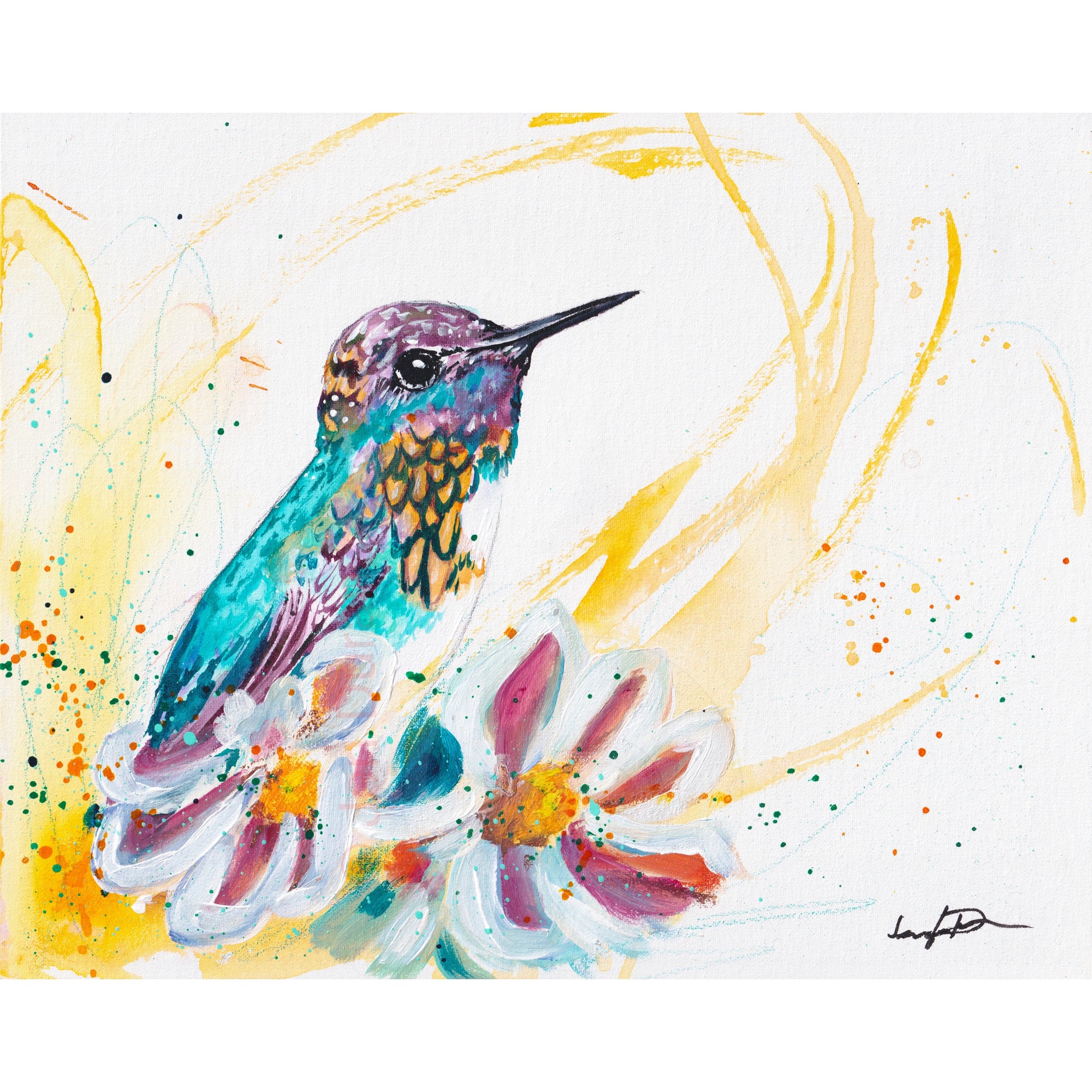 modern canvas wall art, modern art, hummingbird art, watercolor bird art, floral art print, canvas wall art, wall art, home decor, modern art print, art for walls, unique home decor, best gift, bird art print, art by jen duran