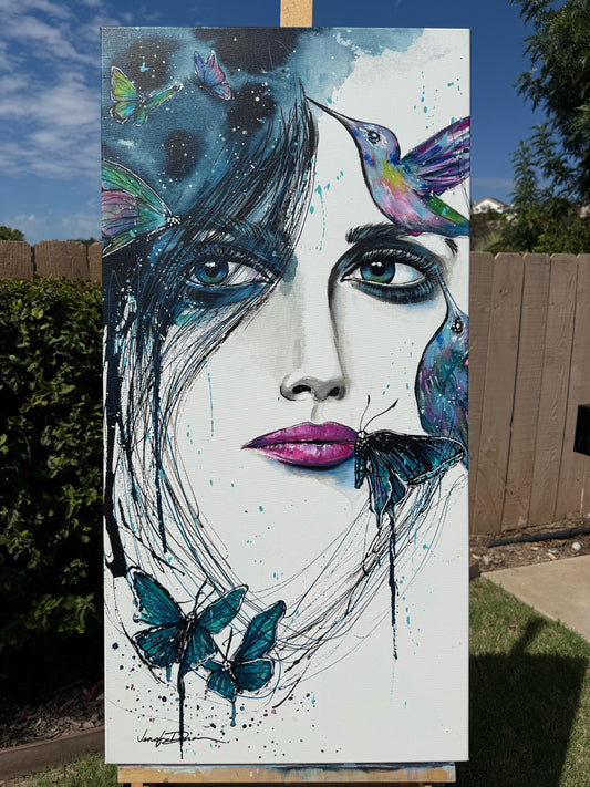 "Tenderness" Hand-Embellished Giclée Canvas