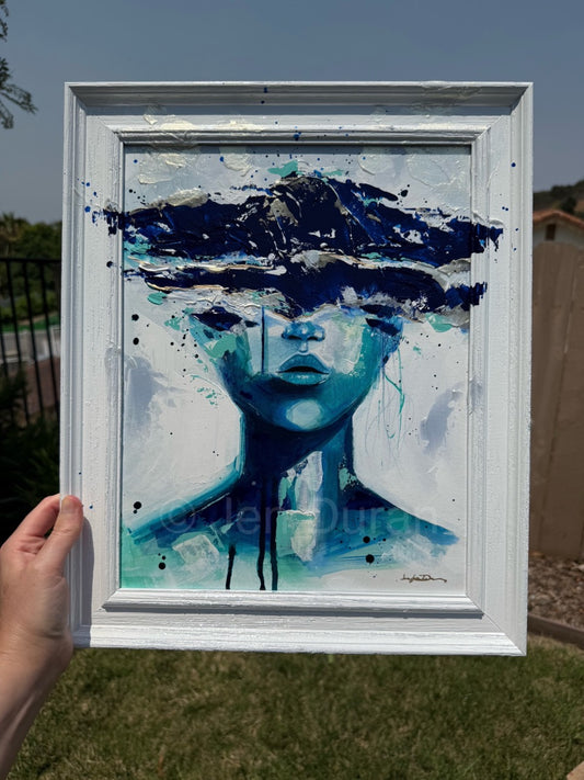 "Through the Void" Original Painting with Frame