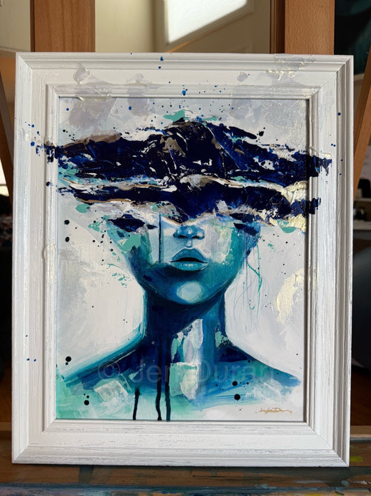 "Through the Void" Original Painting with Frame