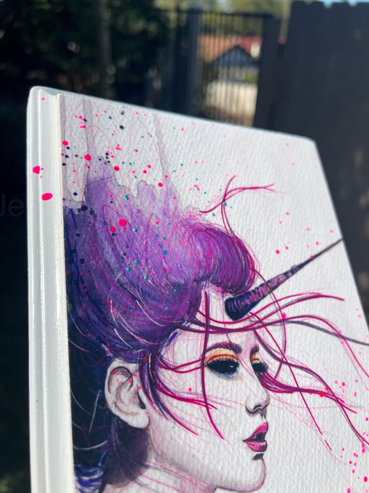 "Unicorn Girl" - Artist Proof on Wood