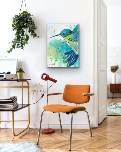 Hummingbird Giclée Canvas Print