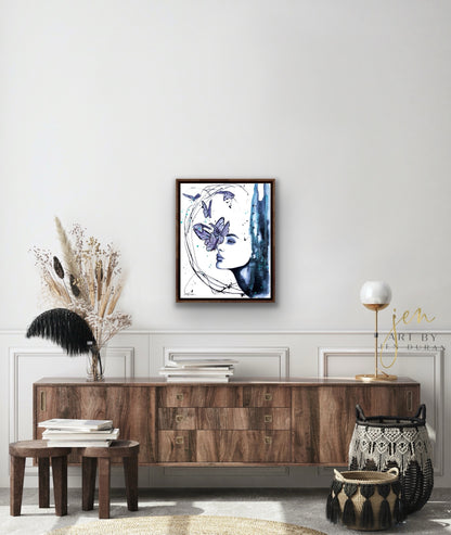 "You'll Never See Me Cry" Giclée Canvas Print