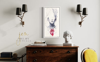 modern canvas wall art, modern art, art print, abstract art, abstract watercolor, modern watercolor, art prints, canvas wall art, wall art, home decor, modern art print, art for walls, unique home decor, best gift, unique gift ideas, art by jen duran