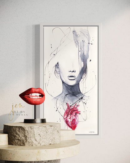 modern canvas wall art, modern art, art print, abstract art, abstract watercolor, modern watercolor, art prints, canvas wall art, wall art, home decor, modern art print, art for walls, unique home decor, best gift, unique gift ideas, art by jen duran