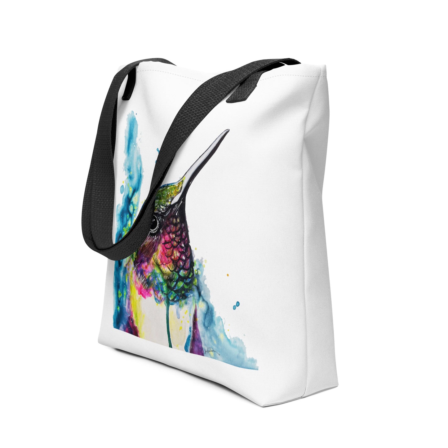 Tote Bag 🌈 Rainbow Hummingbird