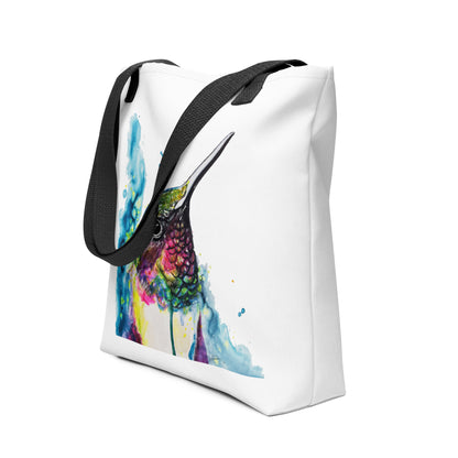 Tote Bag 🌈 Rainbow Hummingbird