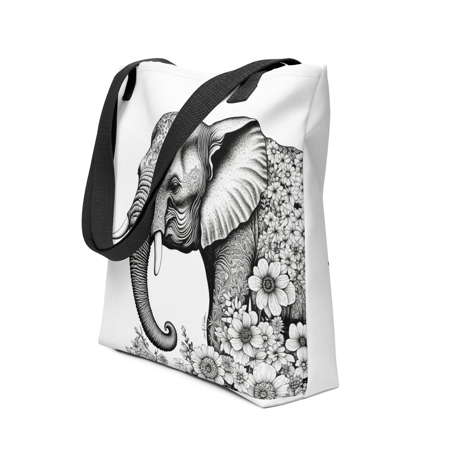 Tote bag 🐘 Blooming Giant