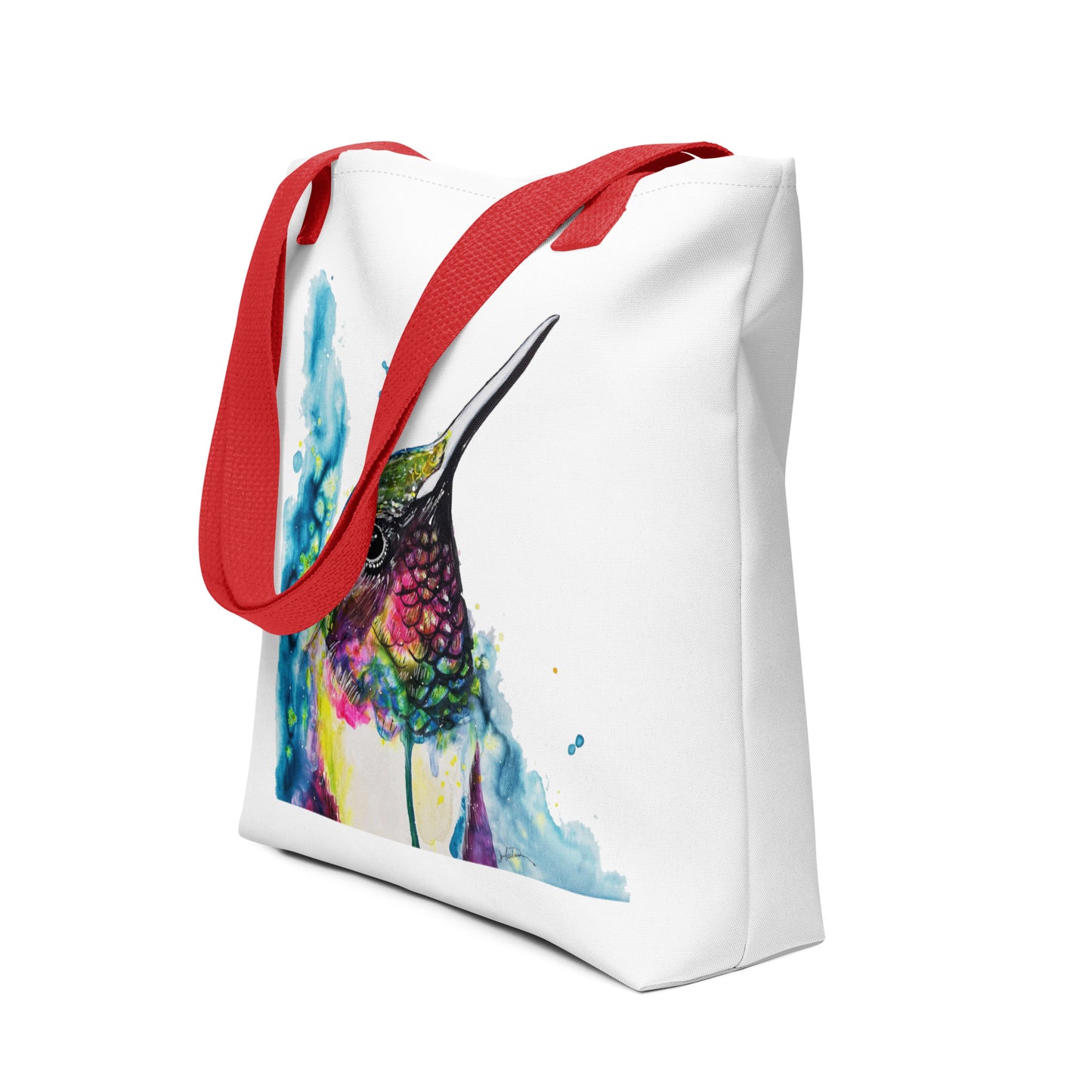 Tote Bag 🌈 Rainbow Hummingbird