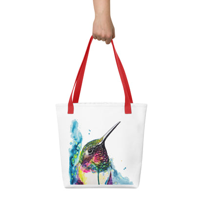 Tote Bag 🌈 Rainbow Hummingbird