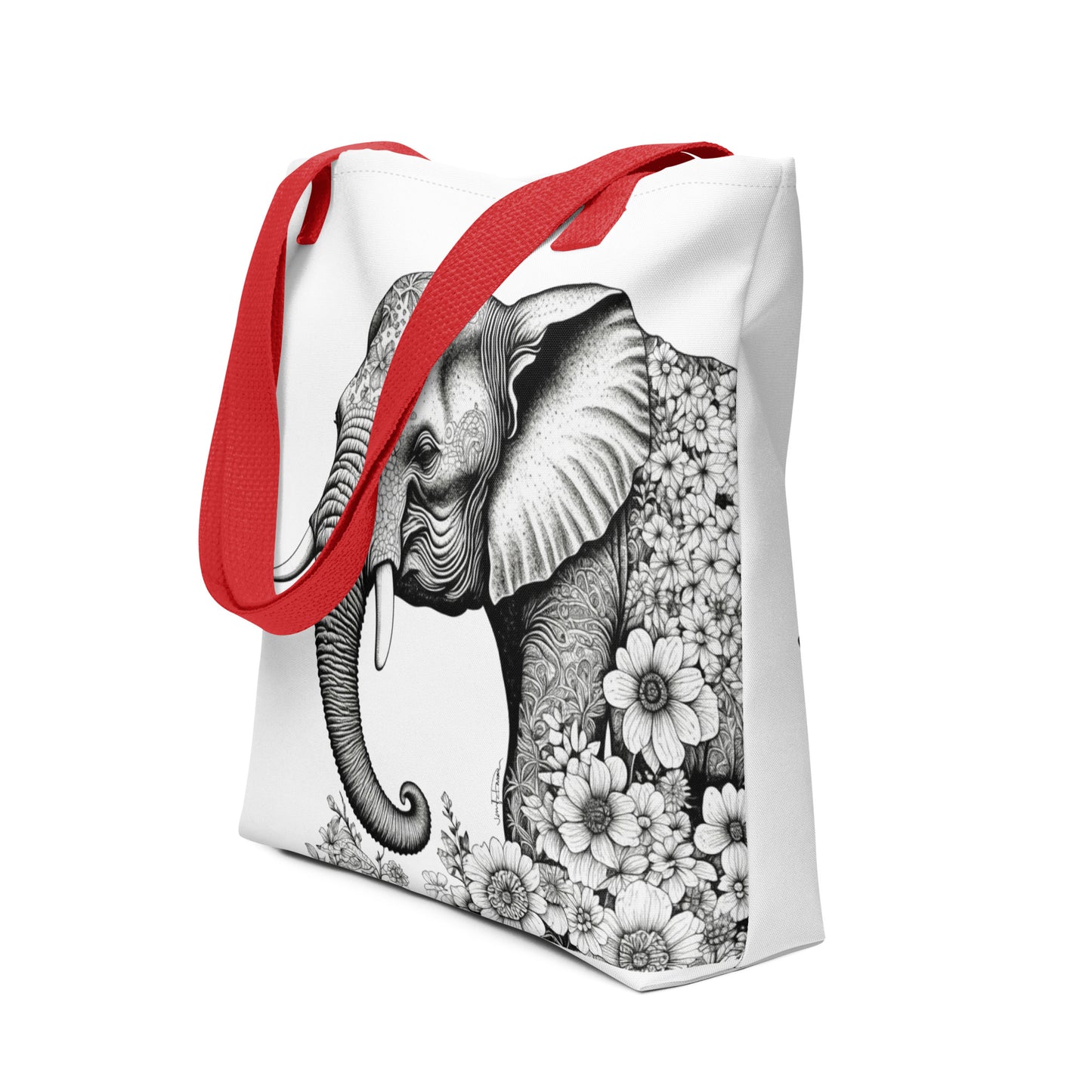 Tote bag 🐘 Blooming Giant