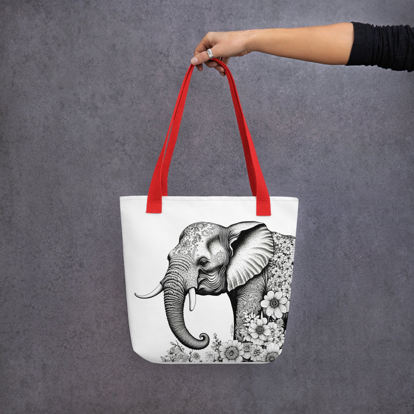 Tote bag 🐘 Blooming Giant