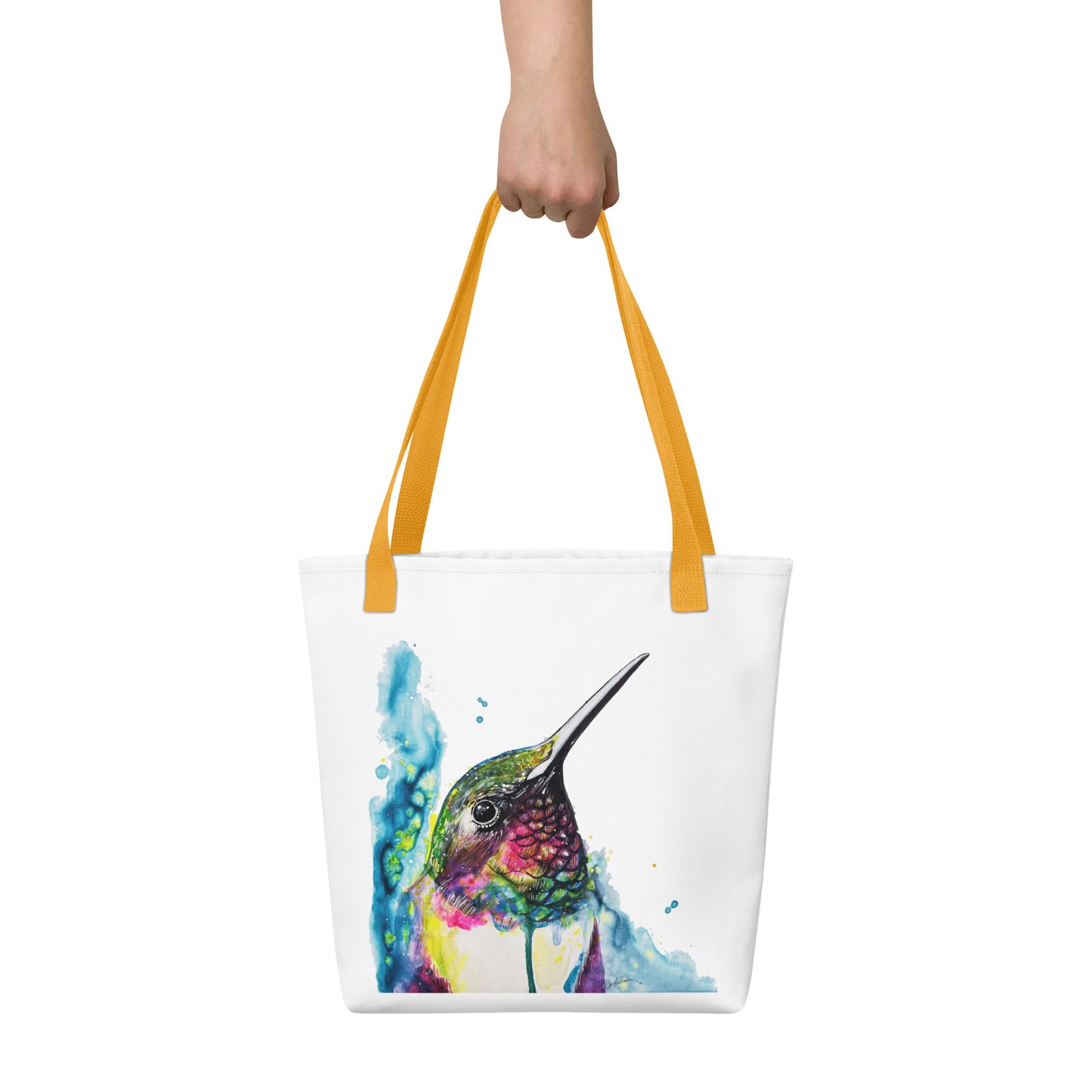 Tote Bag 🌈 Rainbow Hummingbird