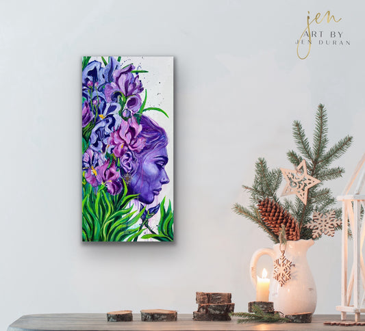 "Dreaming in a Field of Irises" #2 - Original Painting