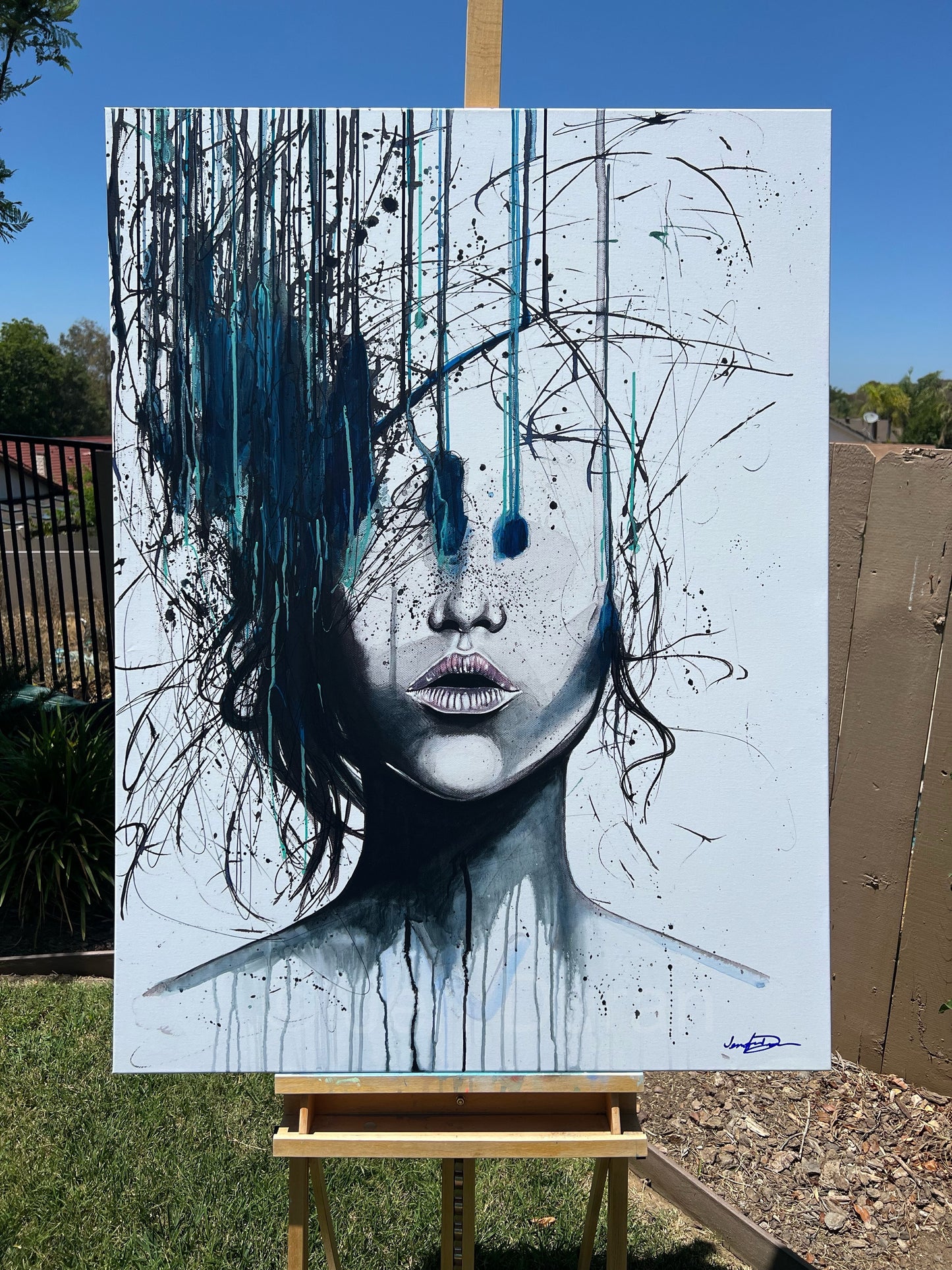 "Consumed By Chaos" Giclée Canvas Print