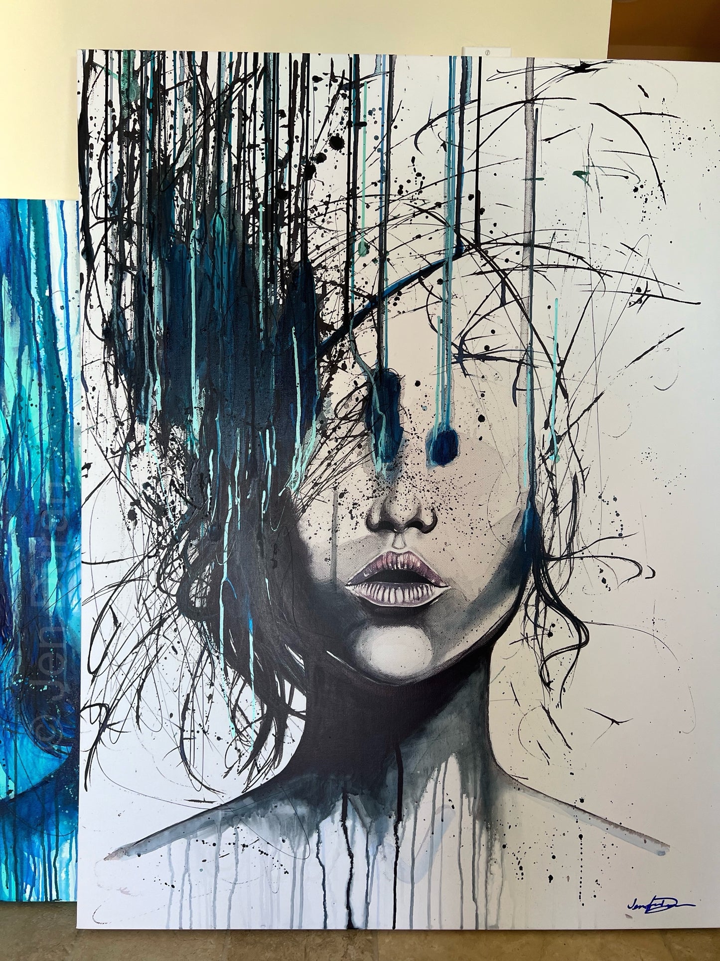 "Consumed By Chaos" Giclée Canvas Print