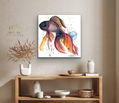 "Betta Fish" Giclée Canvas Print