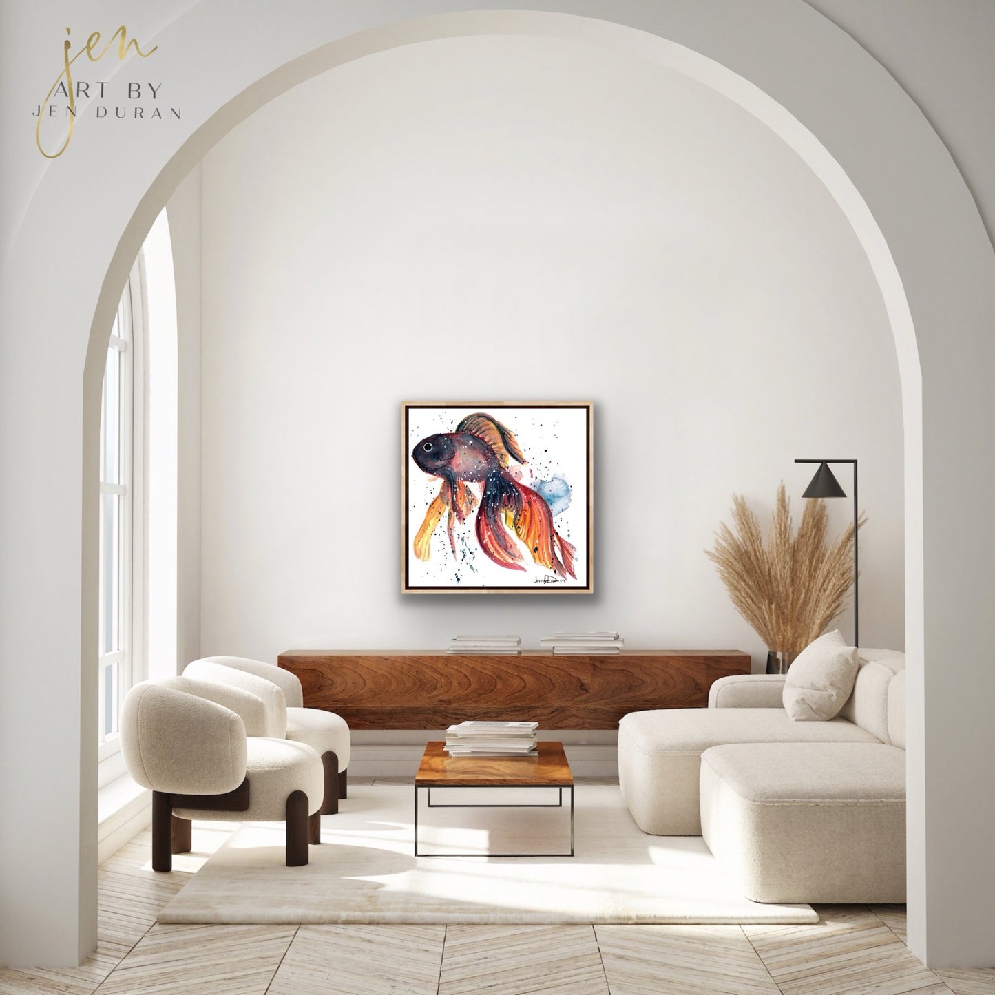 "Betta Fish" Giclée Canvas Print
