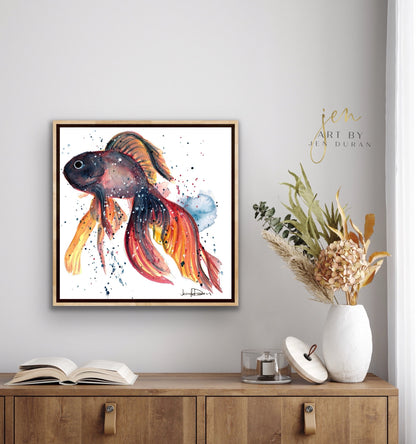 "Betta Fish" Giclée Canvas Print