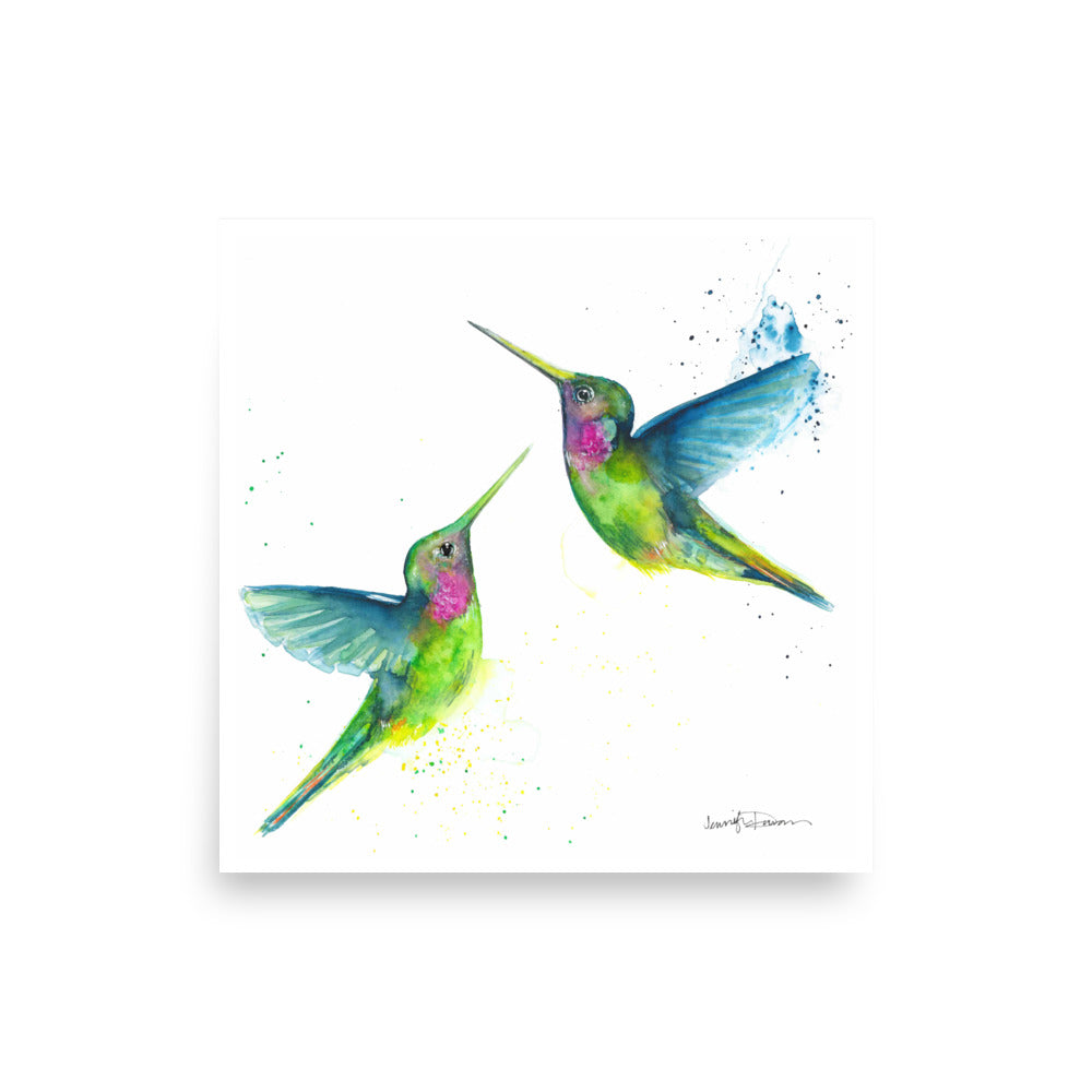 "Hummingbird Duo" - Fine Art Print