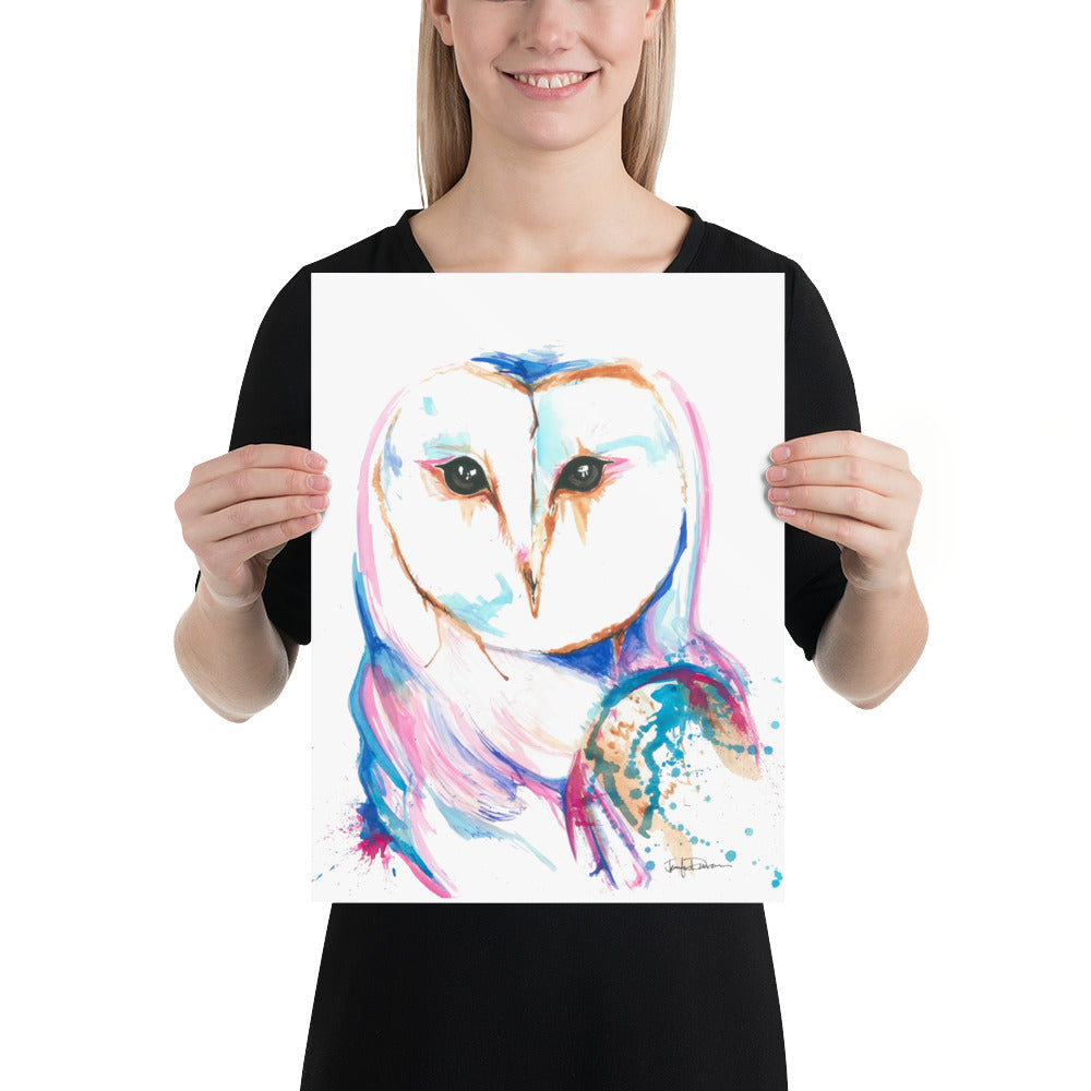 Matte Paper Print - Barn Yard Owl