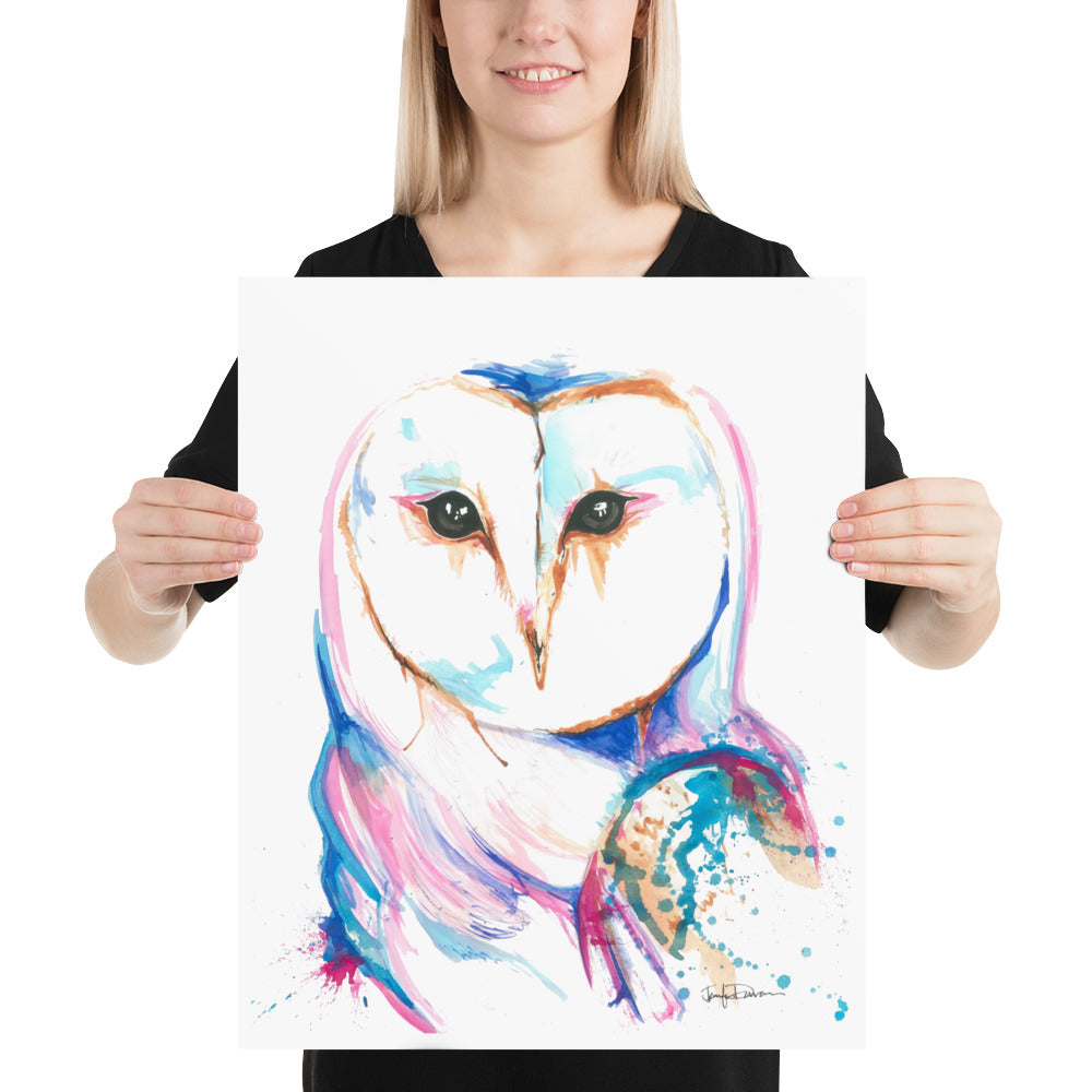 Matte Paper Print - Barn Yard Owl