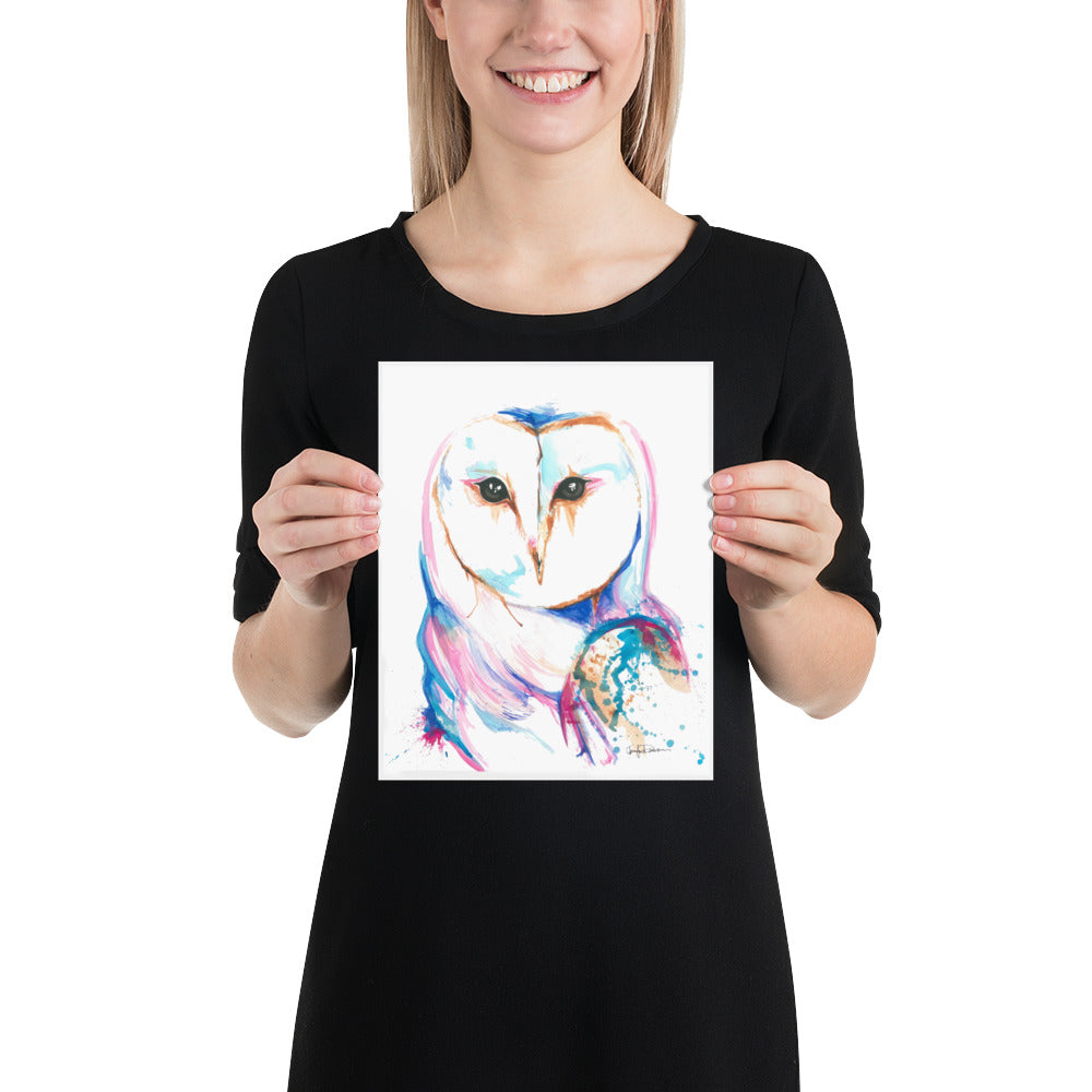 Matte Paper Print - Barn Yard Owl