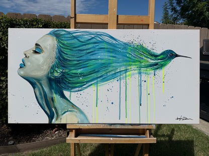 "Break Free" Hand-Embellished Giclée Canvas Print