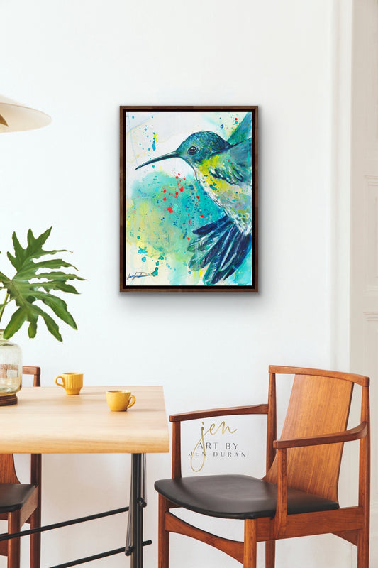 Hummingbird Giclée Canvas Print