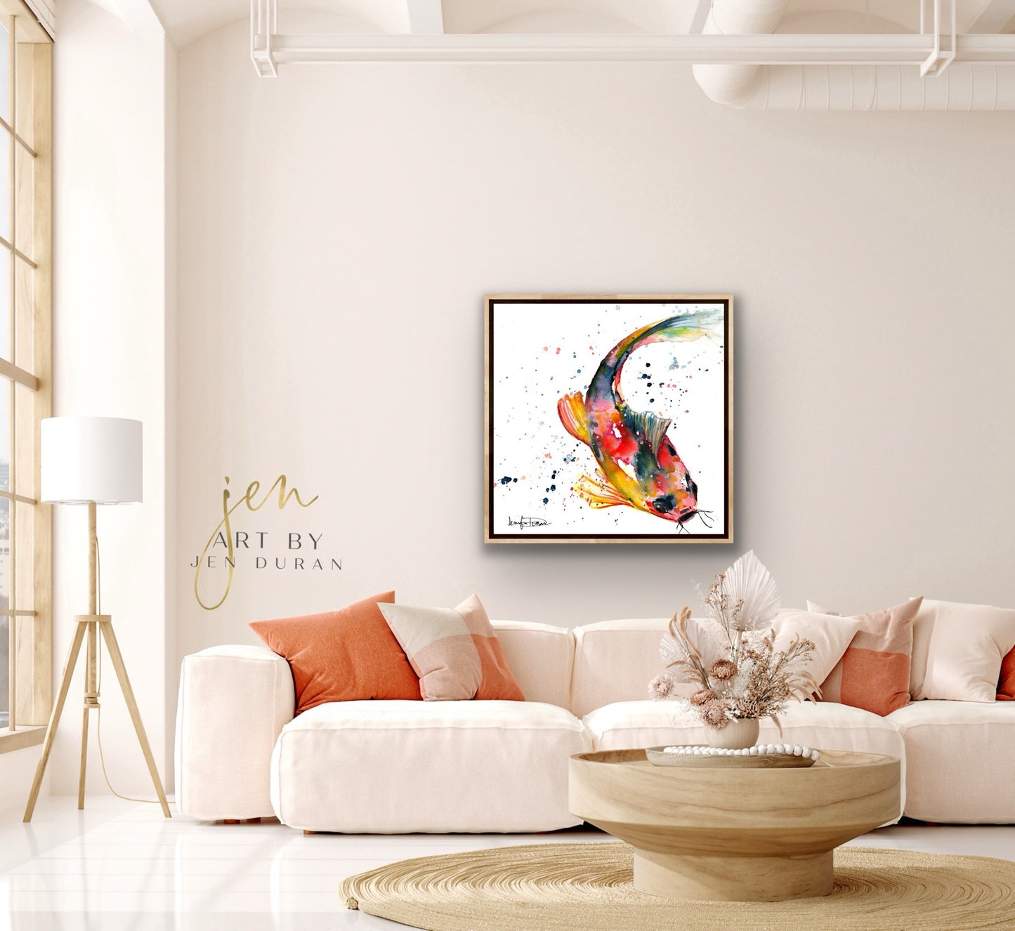 "Koi Fish" Giclée Canvas Print