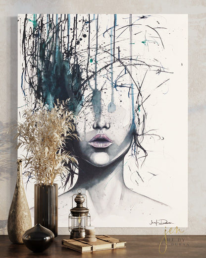 modern canvas wall art, modern art, art print, abstract art, abstract watercolor, modern watercolor, art prints, canvas wall art, wall art, home decor, modern art print, art for walls, unique home decor, best gift, unique gift ideas, art by jen duran