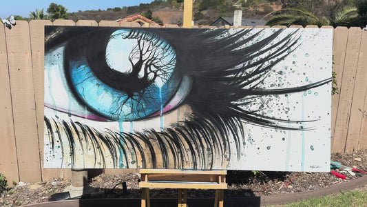 "Desolation" Hand-Embellished Giclée Canvas