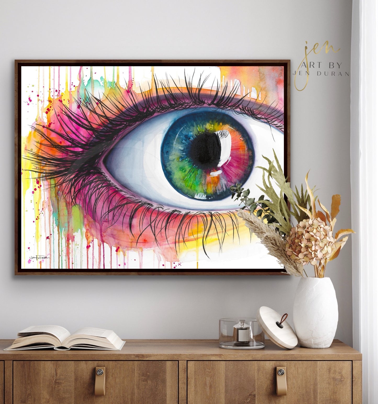 "Rainbow Eye" Giclée Canvas Print