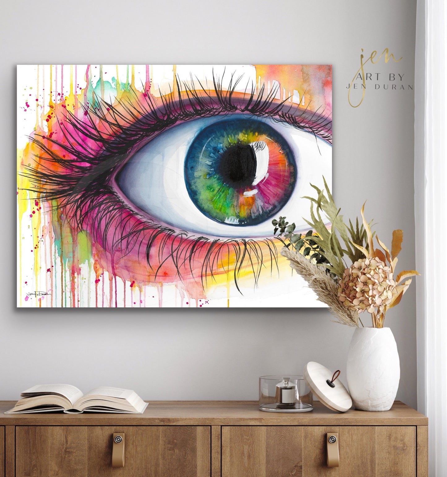 "Rainbow Eye" Giclée Canvas Print
