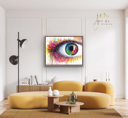 "Rainbow Eye" Giclée Canvas Print