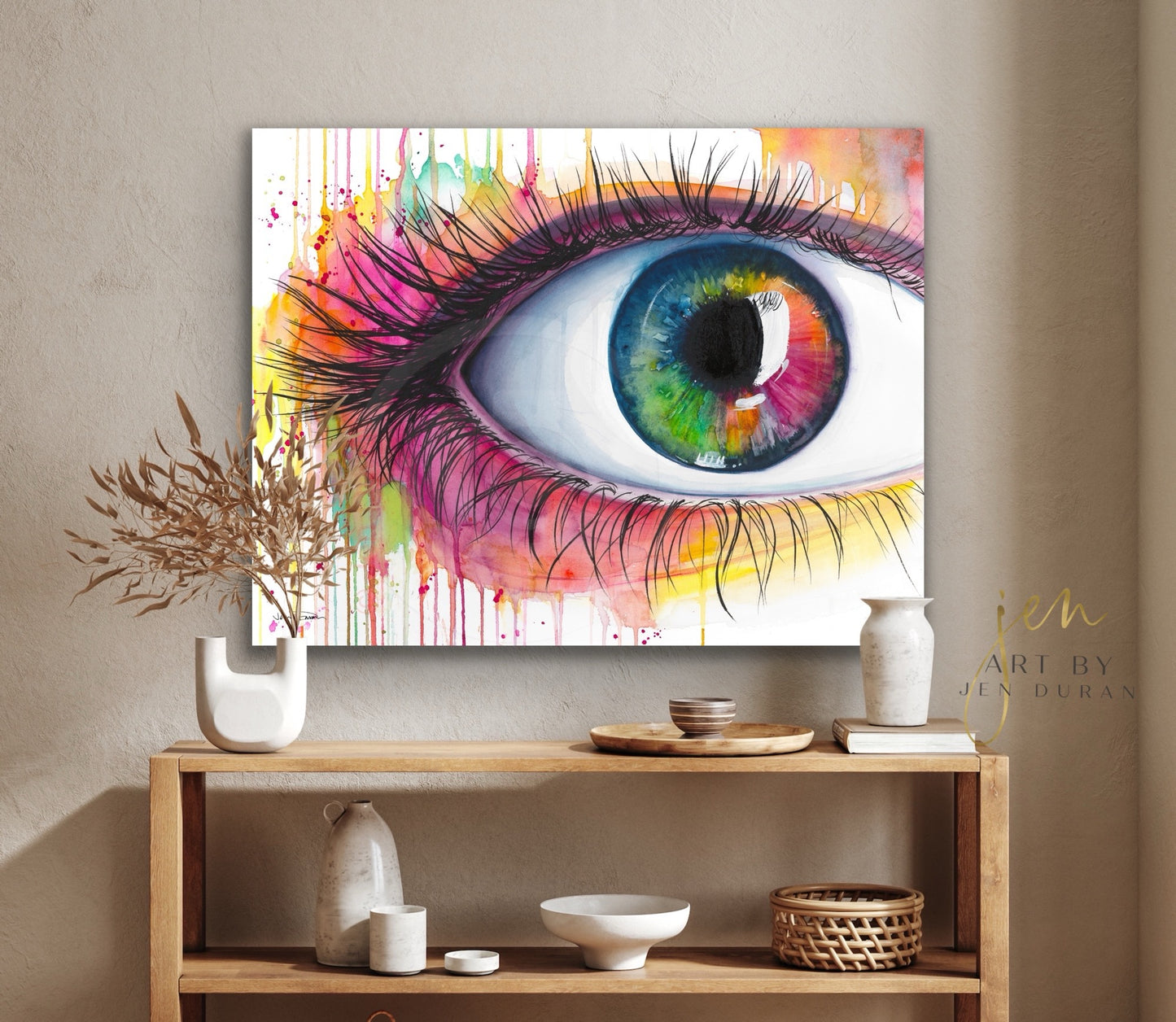 "Rainbow Eye" Giclée Canvas Print
