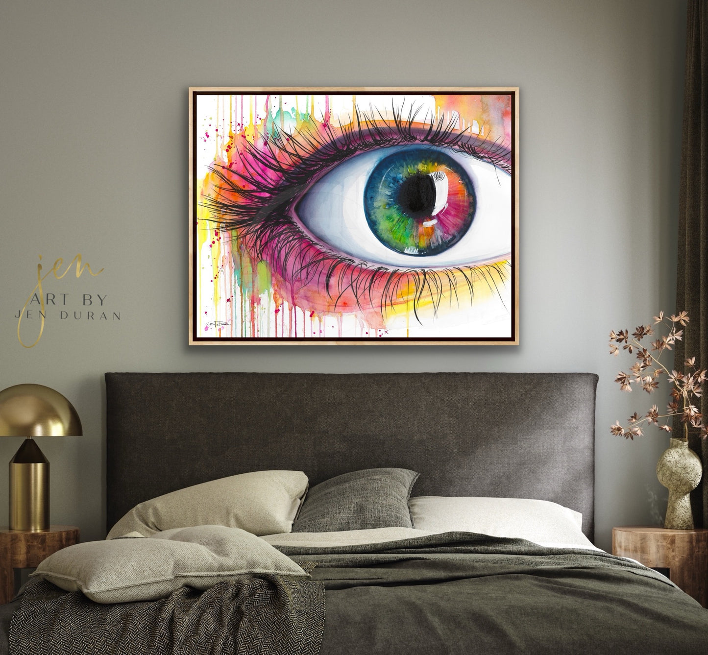 "Rainbow Eye" Giclée Canvas Print