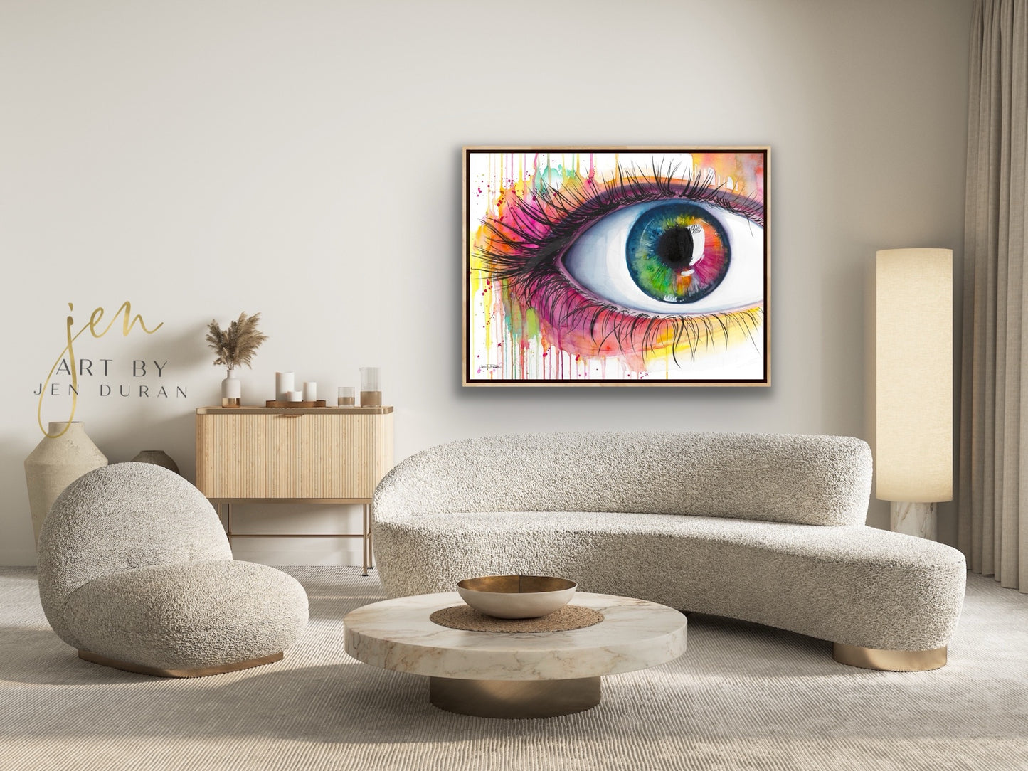 "Rainbow Eye" Giclée Canvas Print