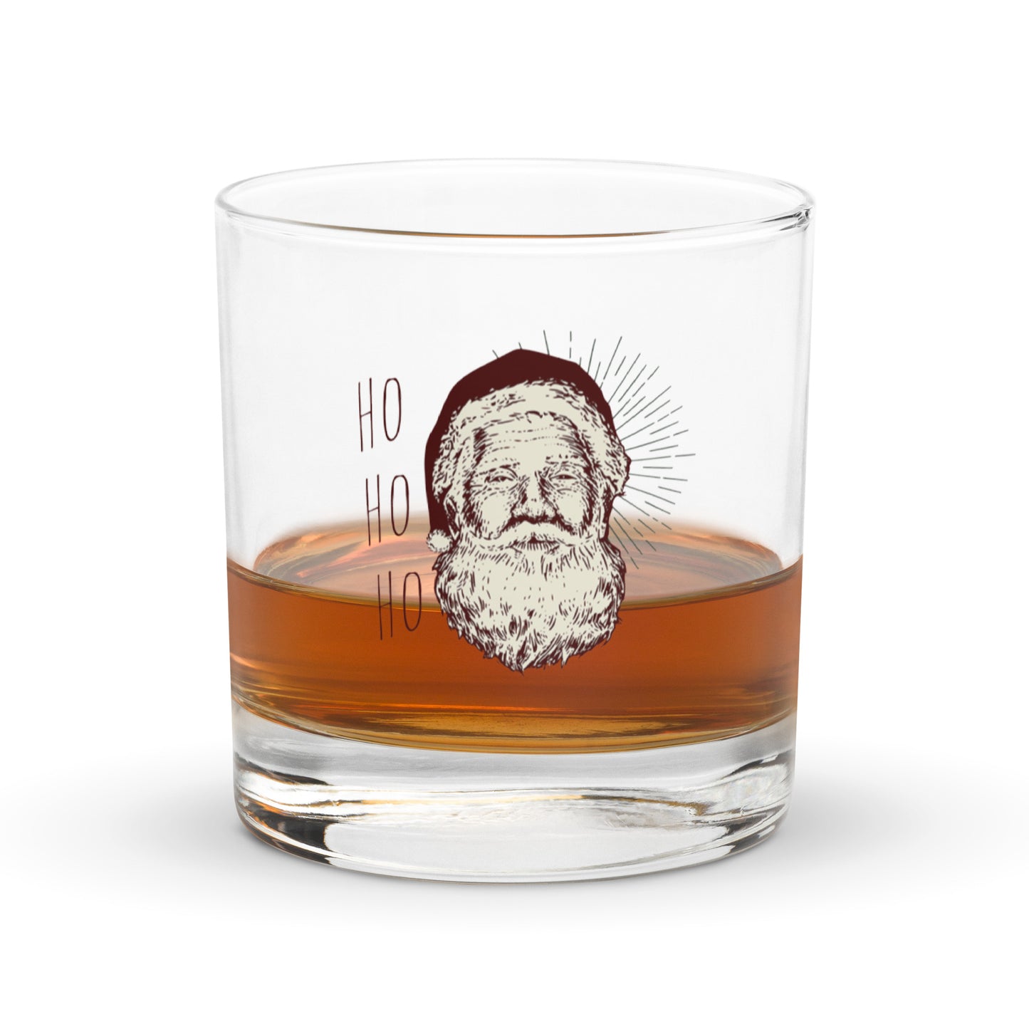 Rocks glass - Santa Design