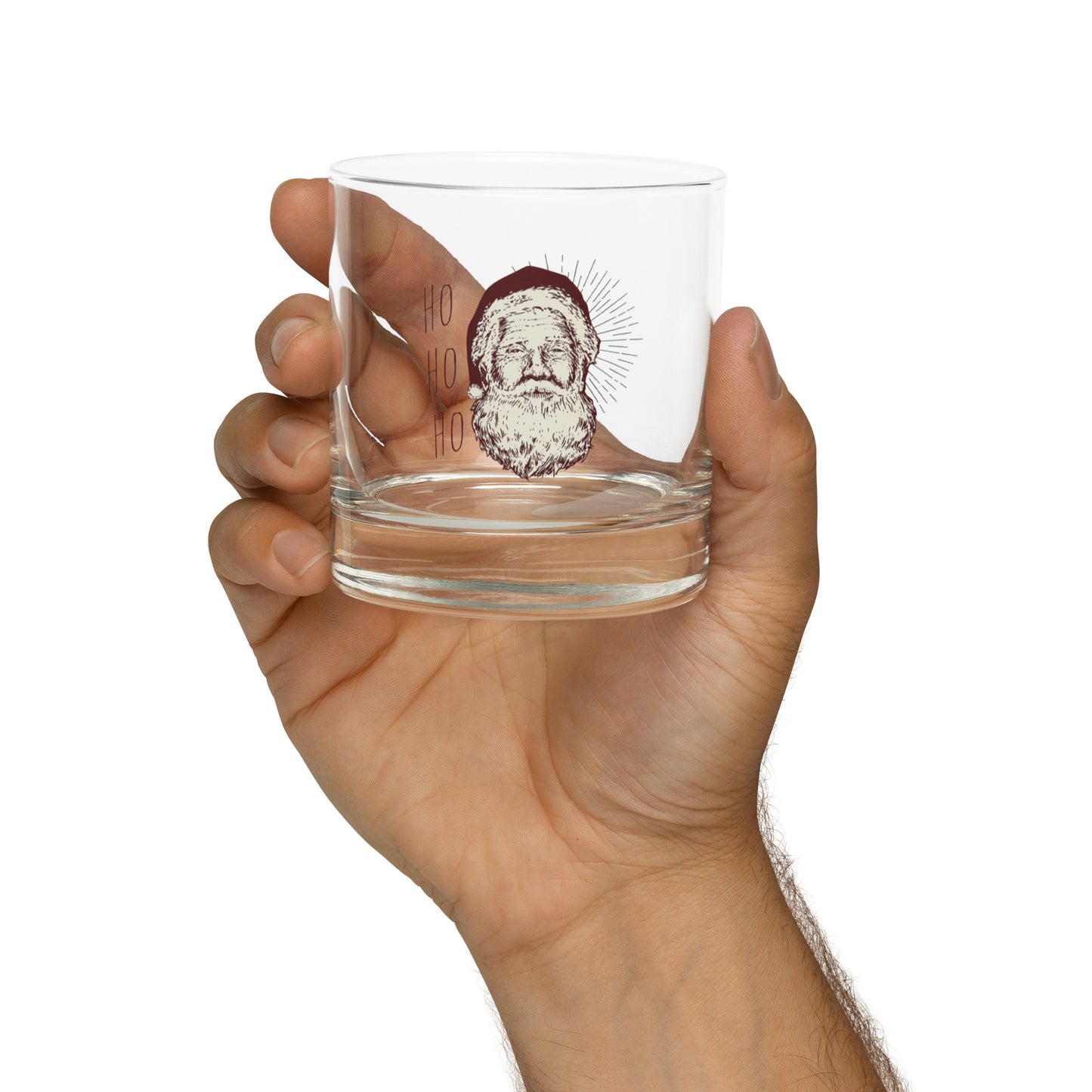 Rocks glass - Santa Design