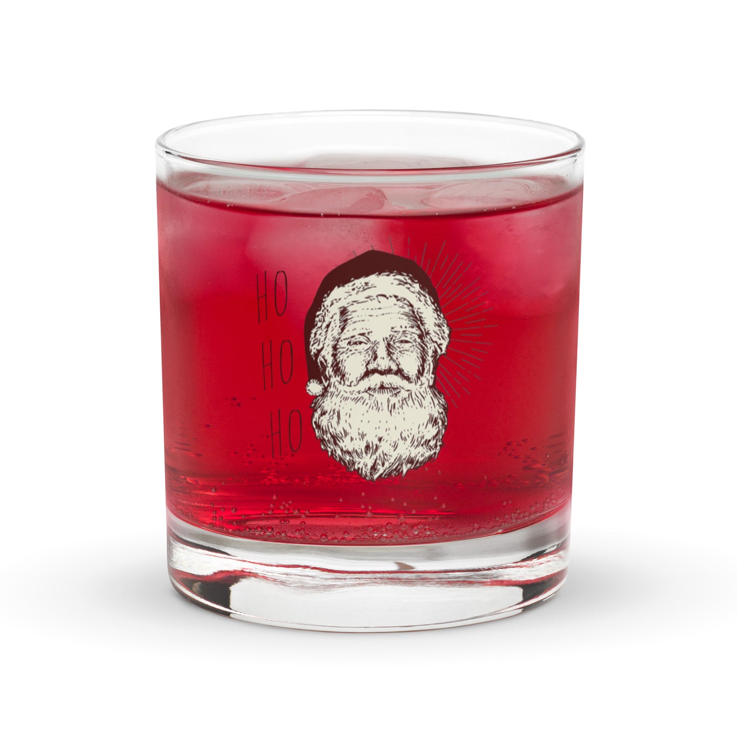 Rocks glass - Santa Design