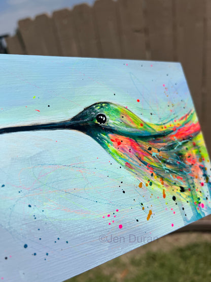 "Spring Hummingbird" Original Painting #3